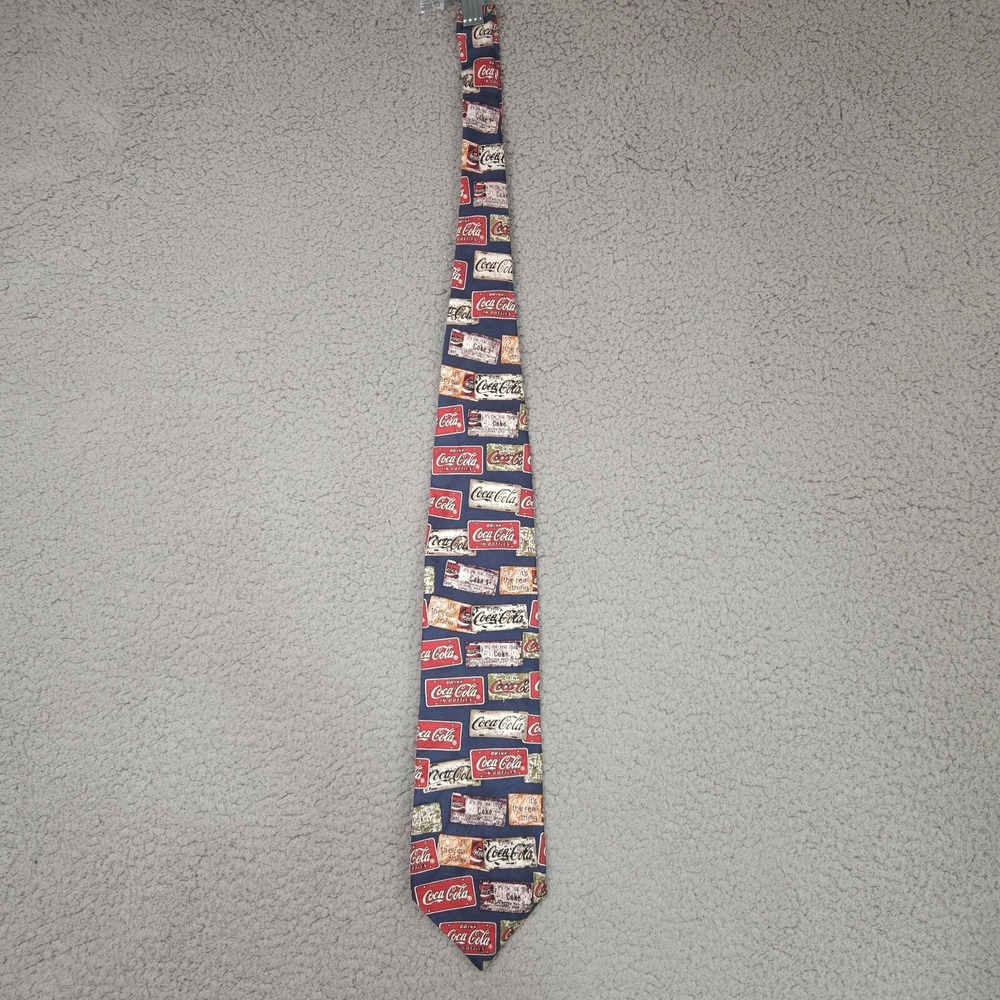 Vintage Coca-Cola 100% Silk Neck Tie COKE
